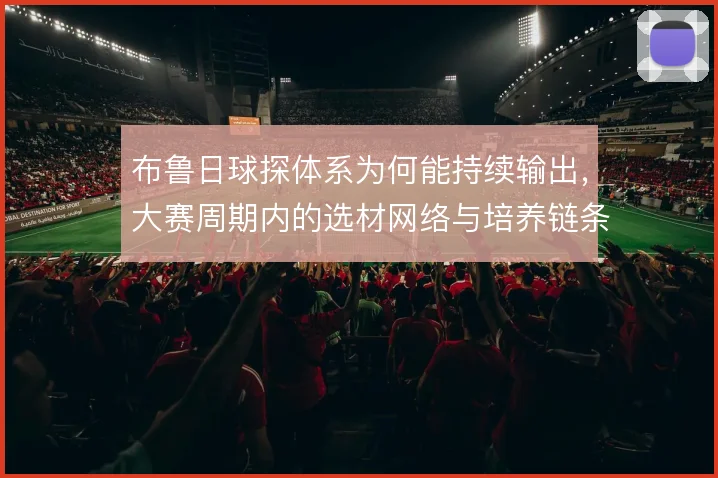 布鲁日球探体系为何能持续输出，大赛周期内的选材网络与培养链条是根基
